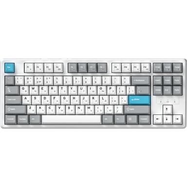 Клавіатура GamePro Asgard Ragnar Wireless/Bluetooth/USB UA White (MK285WH) - фото 1