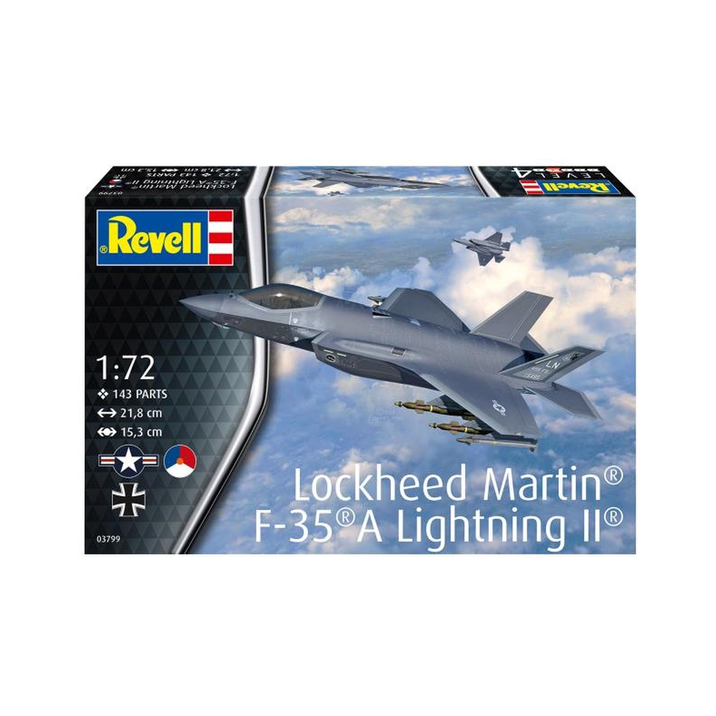 Збірна модель Revell Літак Lockheed Martin F-35A Lightning II, рівень 4, 1:72 (RVL-03799) - фото 9 Збірна модель Revell Літак Lockheed Martin F-35A Lightning II, рівень 4, 1:72 (RVL-03799) - фото 9