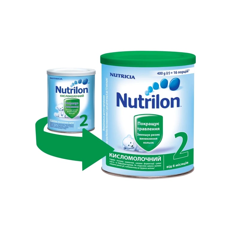 Дитяча суміш Nutrilon Кисломолочна 2 400 г (5900852073281) - фото 1