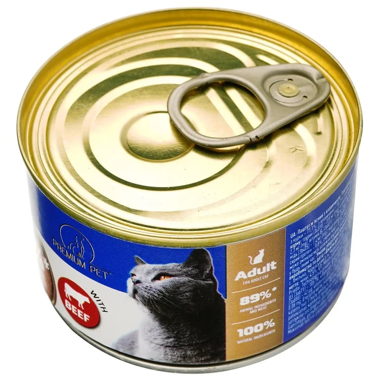 Паштет для котів PREMIUM PET з яловичиною 100 г (4820255191812) - фото 4