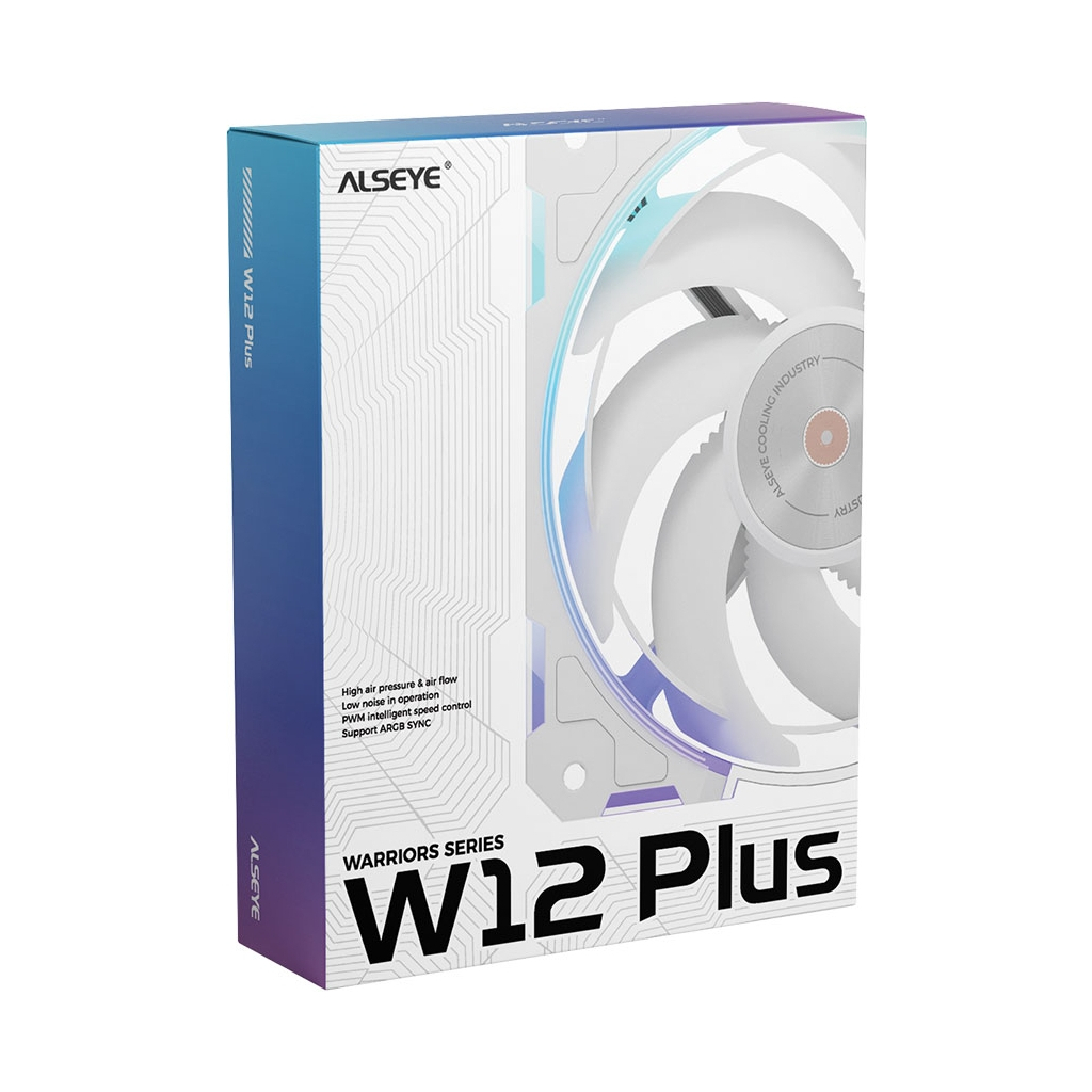 Кулер до корпусу Alseye W12-Plus-W ((Forward Blades) (AS.04.07.0067) - фото 7 Кулер до корпусу Alseye W12-Plus-W ((Forward Blades) (AS.04.07.0067) - фото 7