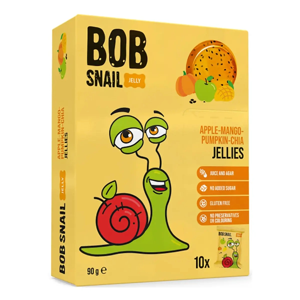 Мармелад Bob Snail Манго, гарбуз, чіа 90 г (4820219346678) - фото 1