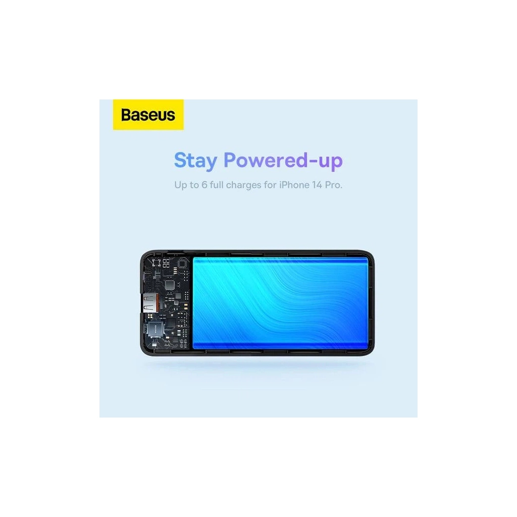 Батарея універсальна Baseus Airpow 30000mAh 20W PD/3.0, QC/3.0, black (PPQD090101) - фото 4 Батарея універсальна Baseus Airpow 30000mAh 20W PD/3.0, QC/3.0, black (PPQD090101) - фото 4