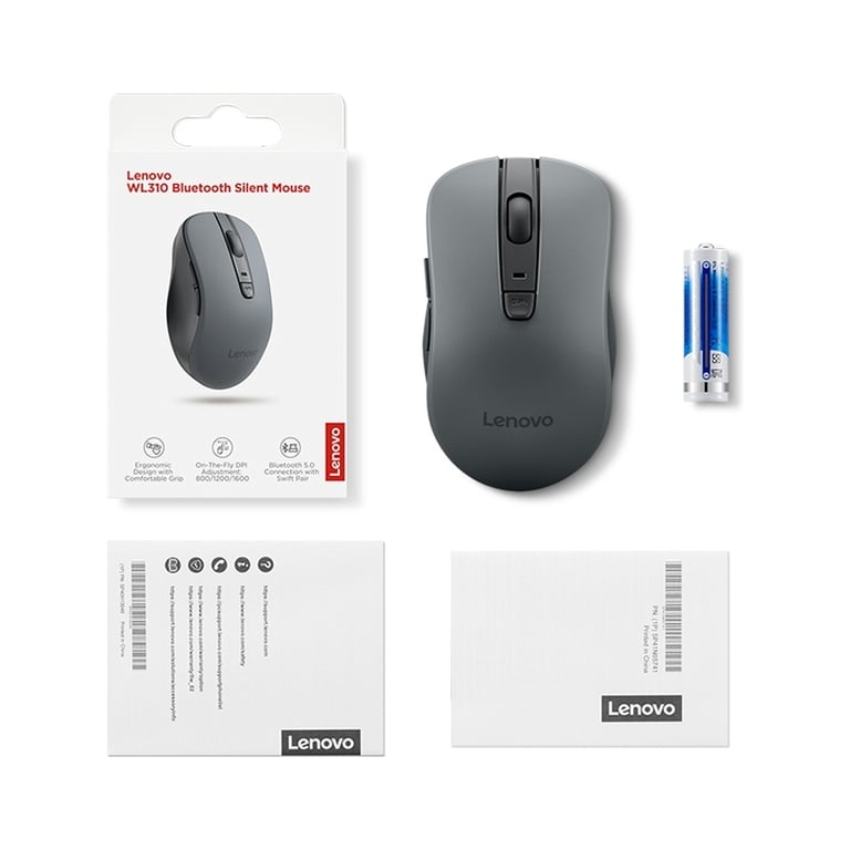 Мишка Lenovo WL310 Silent Bluetooth Grey (GY51Q65621) - фото 7