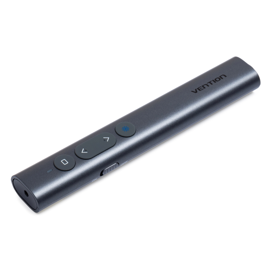 Презентер Vention PowerPoint Clicker with Red Laser Pointer Gray (KQIH0) - фото 1 Презентер Vention PowerPoint Clicker with Red Laser Pointer Gray (KQIH0) - фото 1