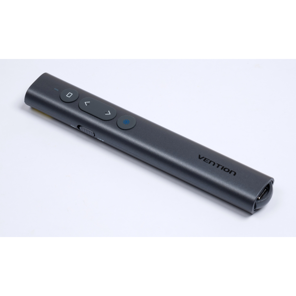 Презентер Vention PowerPoint Clicker with Red Laser Pointer Gray (KQIH0) - фото 3 Презентер Vention PowerPoint Clicker with Red Laser Pointer Gray (KQIH0) - фото 3