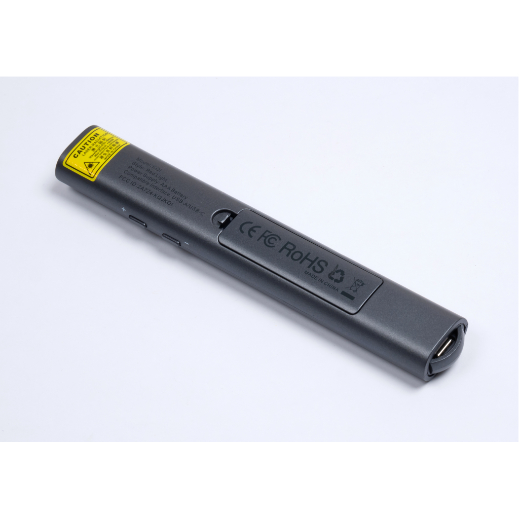 Презентер Vention PowerPoint Clicker with Red Laser Pointer Gray (KQIH0) - фото 4 Презентер Vention PowerPoint Clicker with Red Laser Pointer Gray (KQIH0) - фото 4