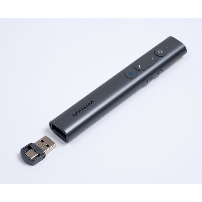Презентер Vention PowerPoint Clicker with Red Laser Pointer Gray (KQIH0) - фото 6