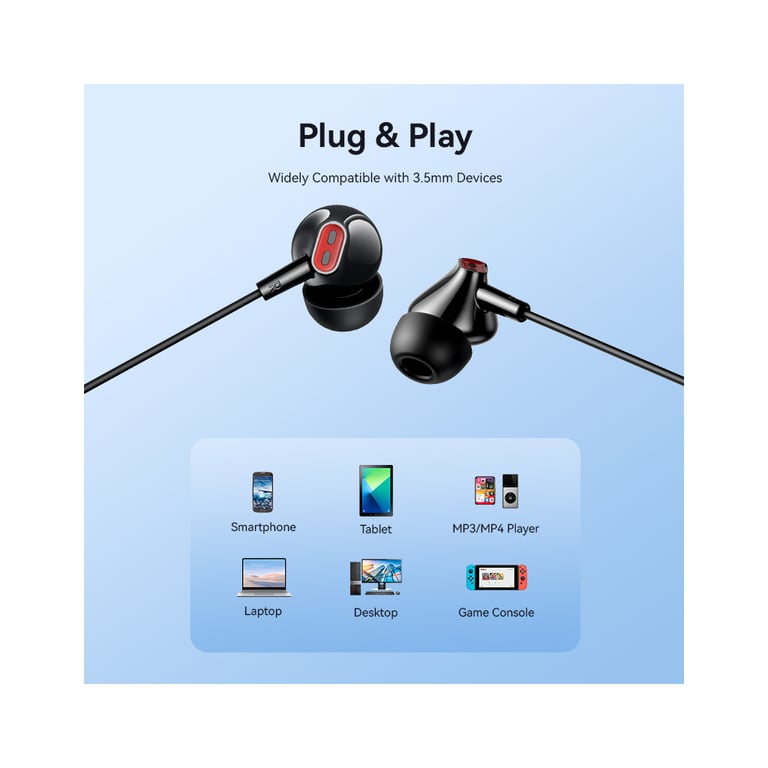 Навушники Vention Echo Lite 3.5mm In-Ear Wired Black (GBABAV) - фото 9