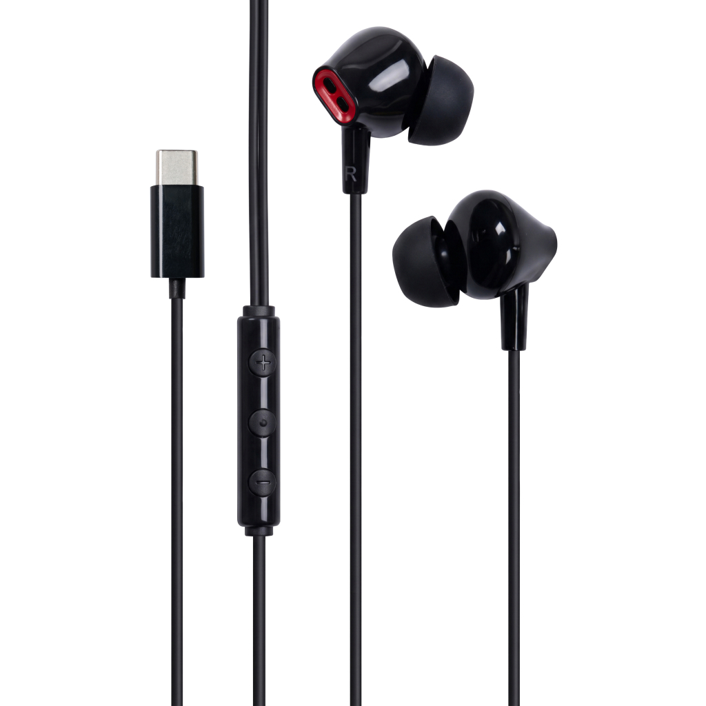 Навушники Vention Echo Lite USB-C In-Ear Wired Black (GBBBAV) - фото 1