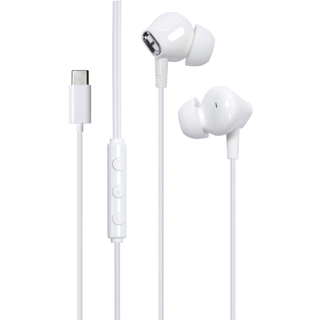 Навушники Vention Echo Lite USB-C In-Ear Wired White (GBBWAV) - фото 1