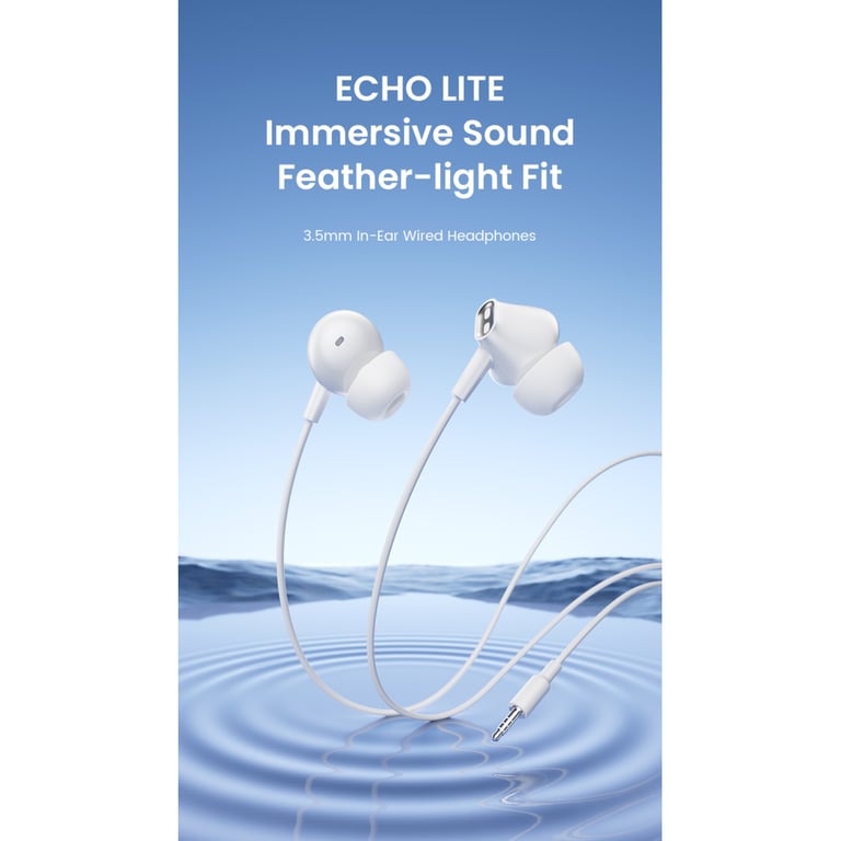 Навушники Vention Echo Lite 3.5mm In-Ear Wired White (GBAWAV) - фото 3