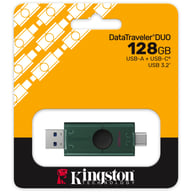 USB флеш накопичувач Kingston 128GB DataTraveler Duo USB 3.2 / Type-C Black/Green (DTDEG2/128GB) - фото 7