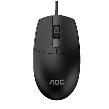 Мишка AOC MS100B USB Black (MS100B/LA) - фото 1