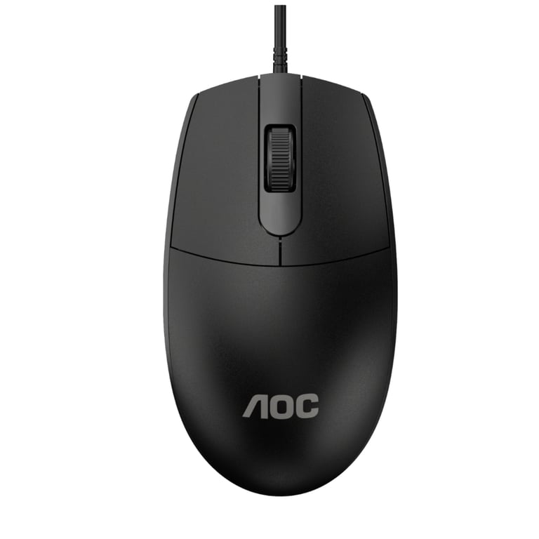 Мишка AOC MS100B USB Black (MS100B/LA) - фото 1