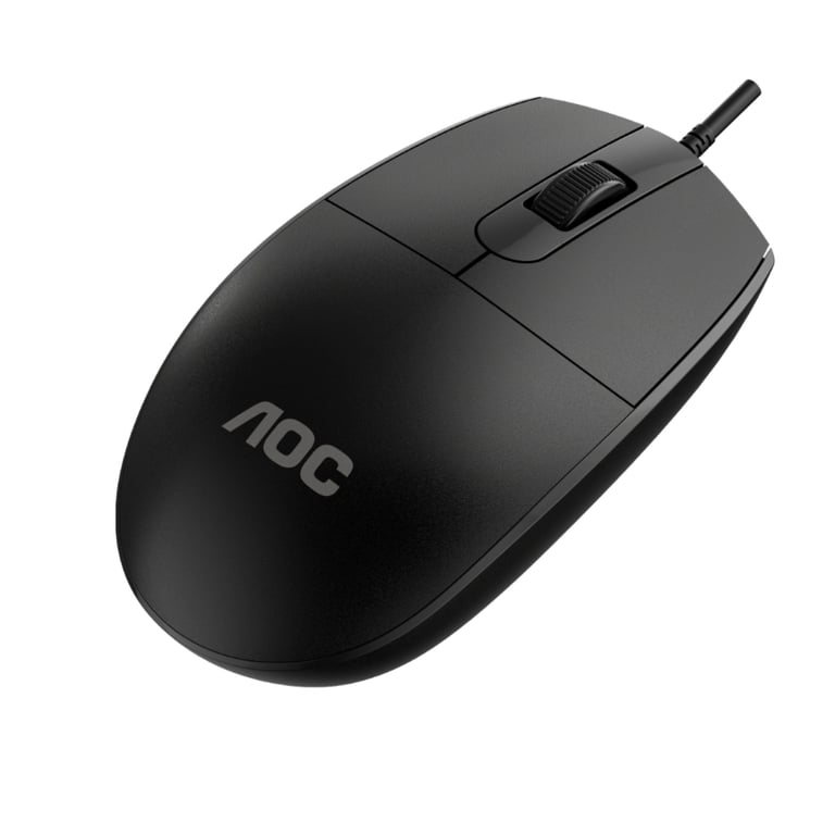 Мишка AOC MS100B USB Black (MS100B/LA) - фото 5