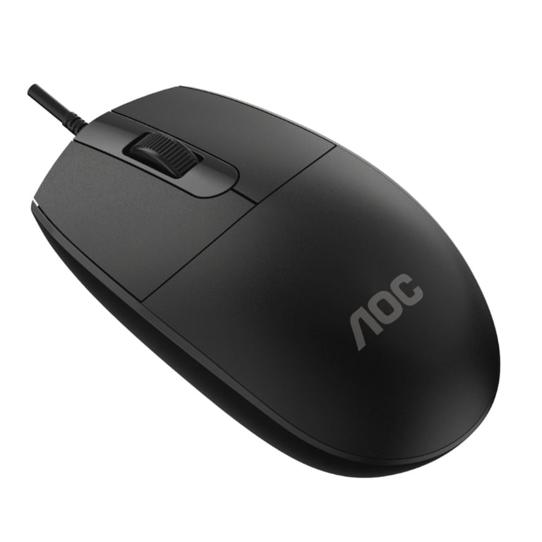 Мишка AOC MS100B USB Black (MS100B/LA) - фото 6