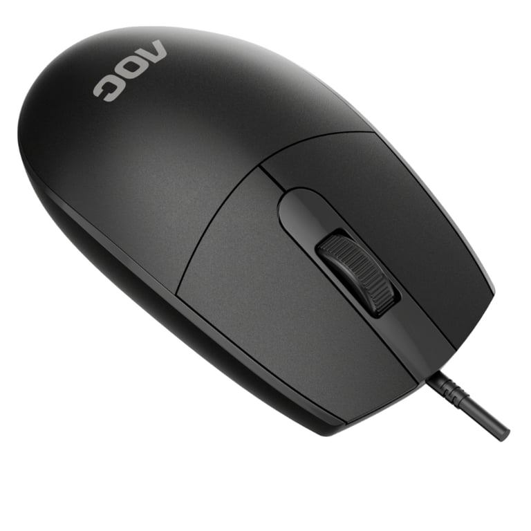 Мишка AOC MS100B USB Black (MS100B/LA) - фото 7