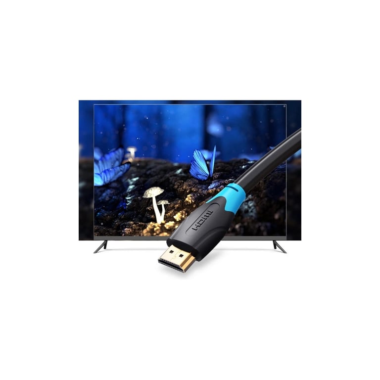 Кабель мультимедійний HDMI M to HDMI M 0.75m V2.0 4K60Hz black Vention (AACBE) - фото 3