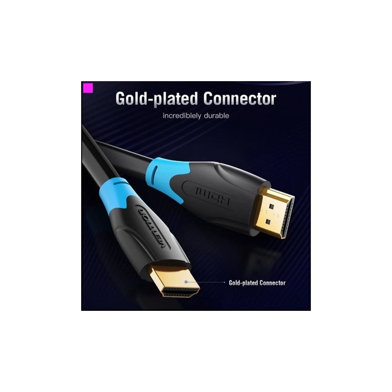 Кабель мультимедійний HDMI M to HDMI M 1.5m 4K60Hz black Vention (AACBG) - фото 4