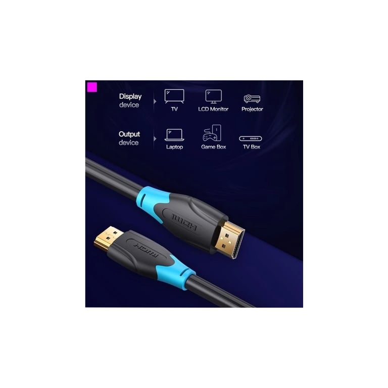 Кабель мультимедійний HDMI M to HDMI M 1.5m 4K60Hz black Vention (AACBG) - фото 5