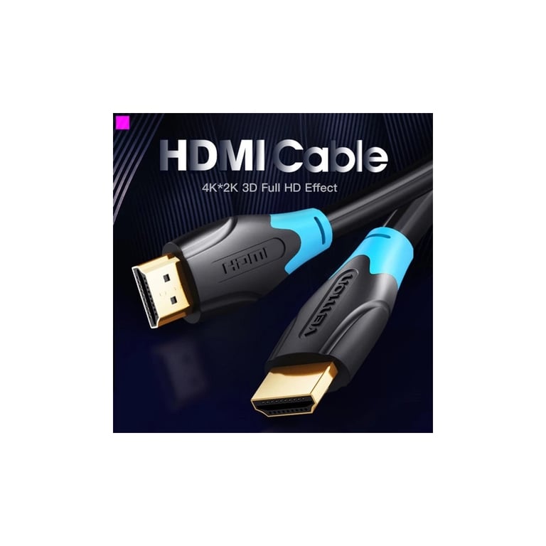 Кабель мультимедійний HDMI M to HDMI M 3.0m 4K60Hz black Vention (AACBI) - фото 2