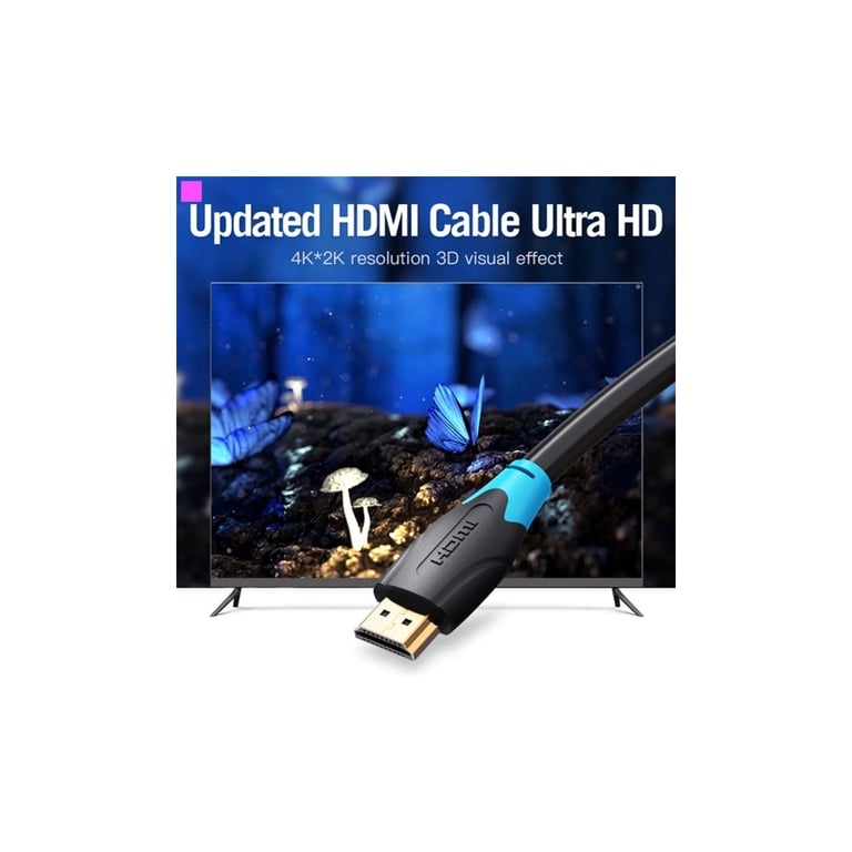 Кабель мультимедійний HDMI M to HDMI M 3.0m 4K60Hz black Vention (AACBI) - фото 7