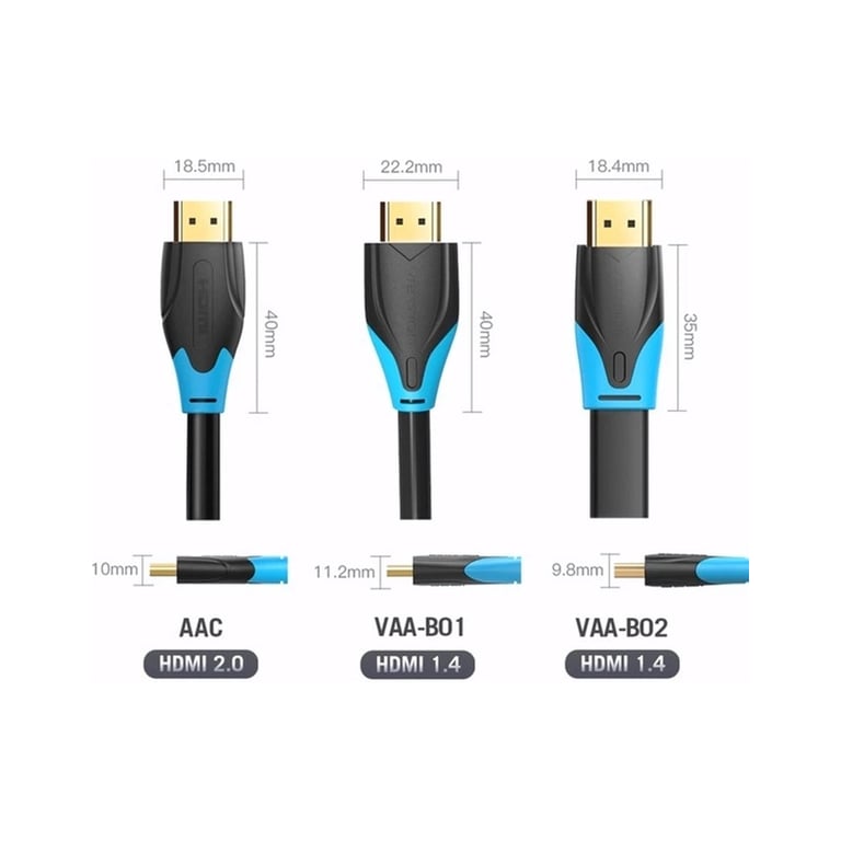 Кабель мультимедійний HDMI M to HDMI M 10.0m 4K30Hz black Vention (AACBL) - фото 6