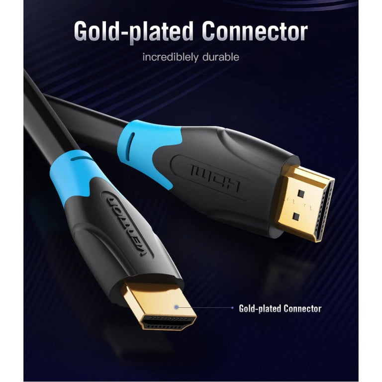 Кабель мультимедійний HDMI M to HDMI M 15.0m 4K30Hz black Vention (AACBN) - фото 7