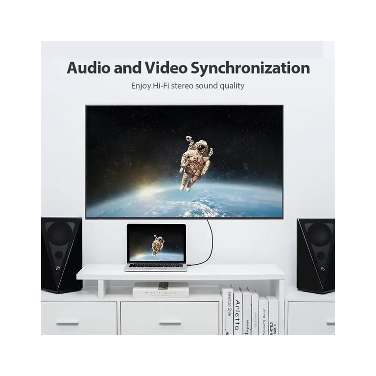 Кабель мультимедійний HDMI M to HDMI M 0.5m 4K60Hz black Vention (AAIBD) - фото 5