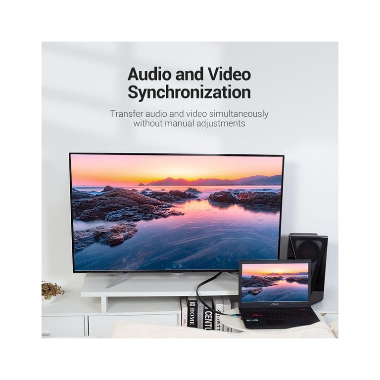 Кабель мультимедійний HDMI M to HDMI M 2.0m 4K60Hz flat black Vention (AAKBH) - фото 4
