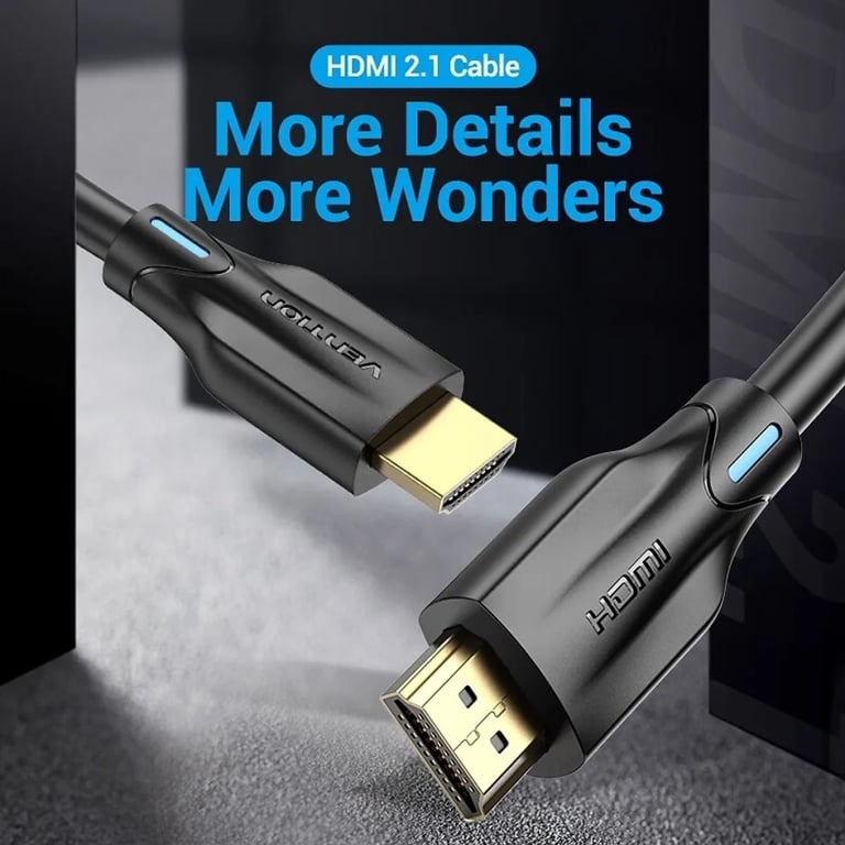 Кабель мультимедійний HDMI M to HDMI M 10.0m 8K60Hz black Vention (AANBL) - фото 4