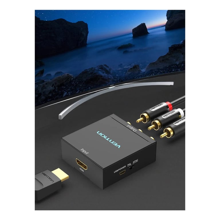Конвертор HDMI to RCA Metal Type black Vention (AEEB0) - фото 10
