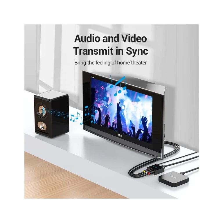 Конвертор HDMI to RCA Metal Type black Vention (AEEB0) - фото 5