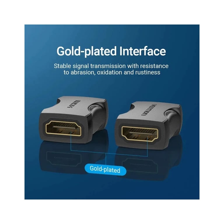 Перехідник HDMI F to HDMI F black Vention (AIRB0) - фото 5