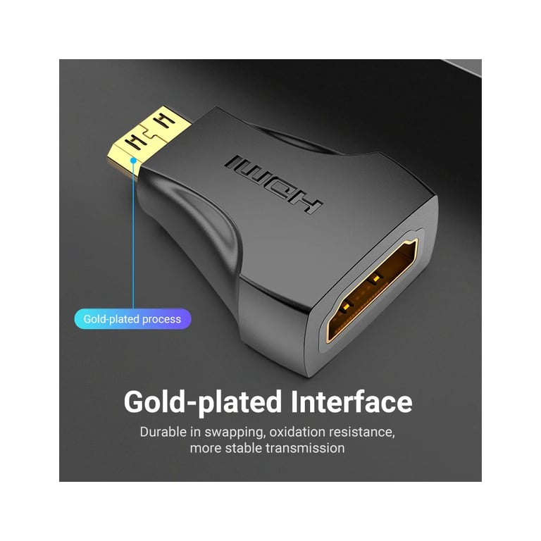 Перехідник HDMI to Mini HDMI black Vention (AISB0) - фото 4