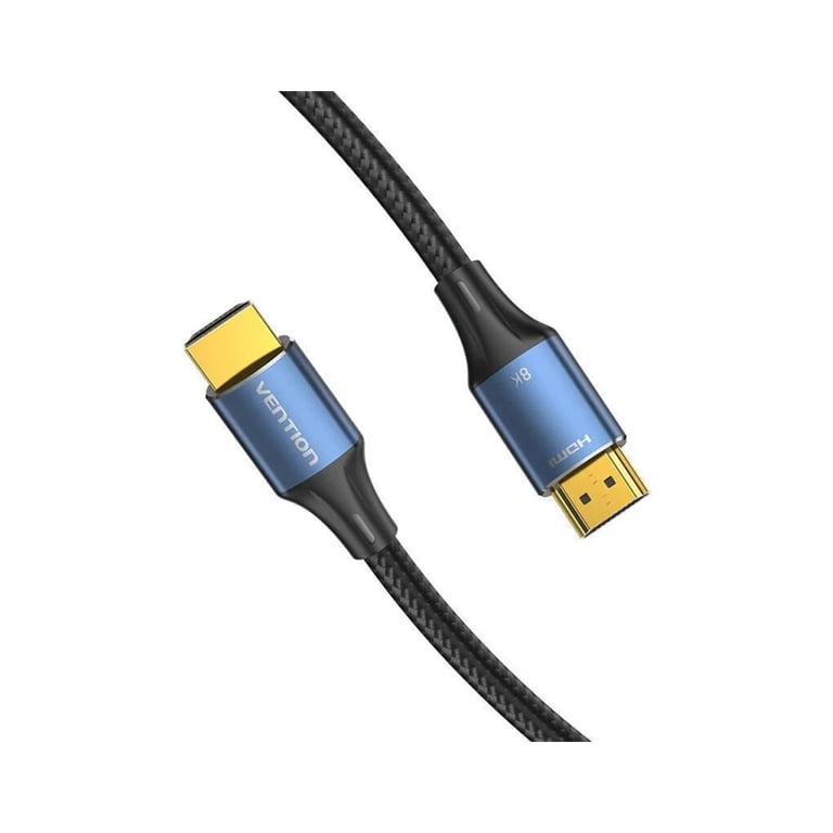 Кабель мультимедійний HDMI M to HDMI M 2.0m 8K60Hz cotton braided blue Vention (ALGLH) - фото 2