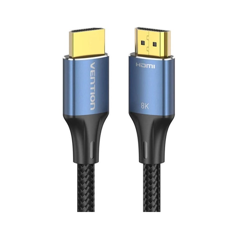 Кабель мультимедійний HDMI M to HDMI M 2.0m 8K60Hz cotton braided blue Vention (ALGLH) - фото 3