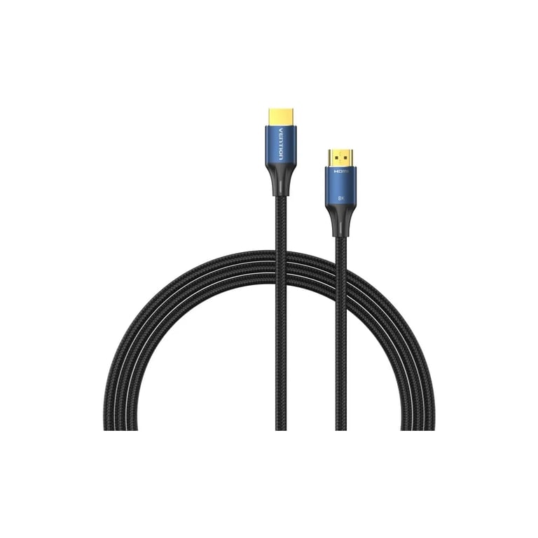 Кабель мультимедійний HDMI M to HDMI M 5.0m 8K60Hz cotton braided blue Vention (ALGLJ) - фото 2