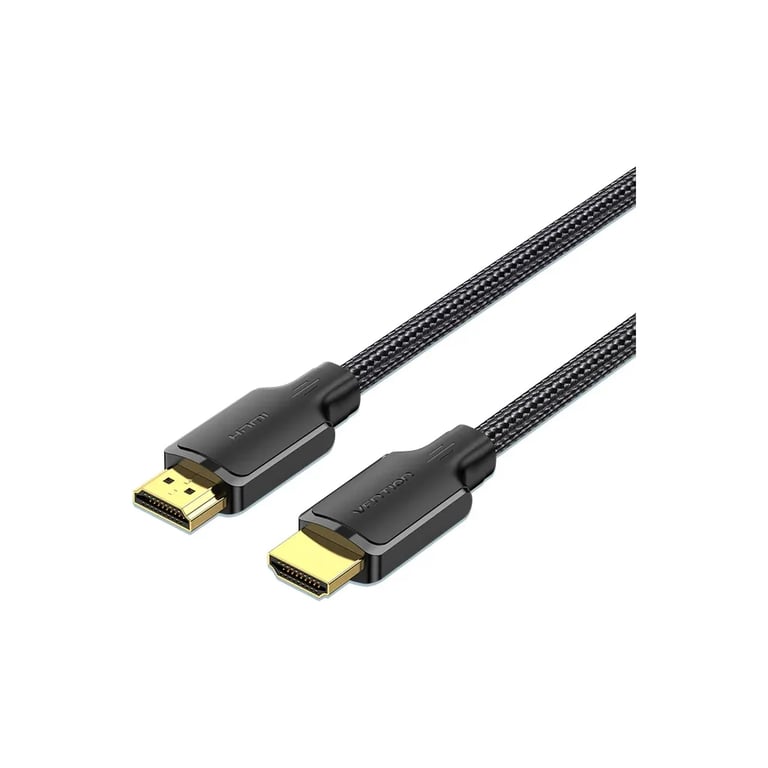 Кабель мультимедійний HDMI M to HDMI M 1.5m 4K60Hz cotton braided black Vention (ALLBG) - фото 1