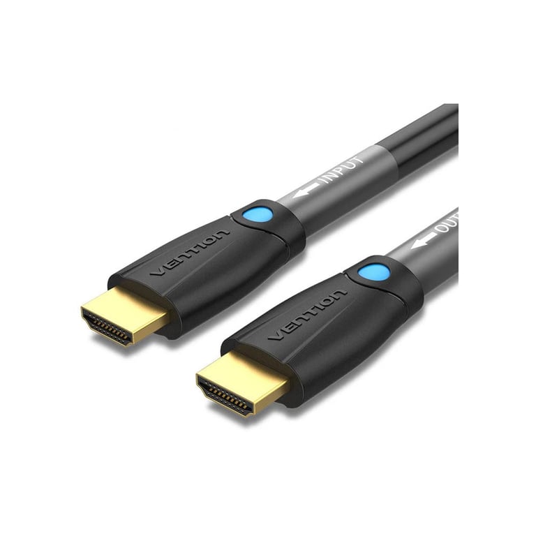 Кабель мультимедійний HDMI M to HDMI M 1.0m 4K60Hz cotton braided black zinc alloy Vention (ALMBF) - фото 1