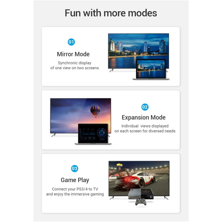 Кабель мультимедійний HDMI M to HDMI M 1.0m 4K60Hz cotton braided black zinc alloy Vention (ALMBF) - фото 7