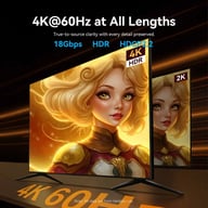 Кабель мультимедійний HDMI M to HDMI M 20.0m 4K60Hz fiber optic black Vention (ALSBQ) - фото 3