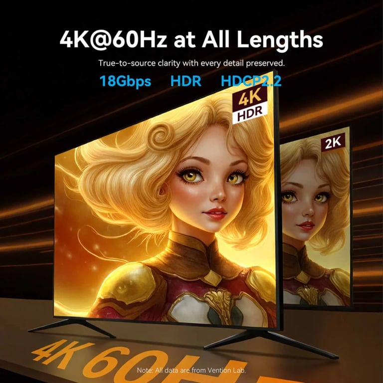 Кабель мультимедійний HDMI M to HDMI M 30.0m 4K60Hz fiber optic black Vention (ALSBT) - фото 3
