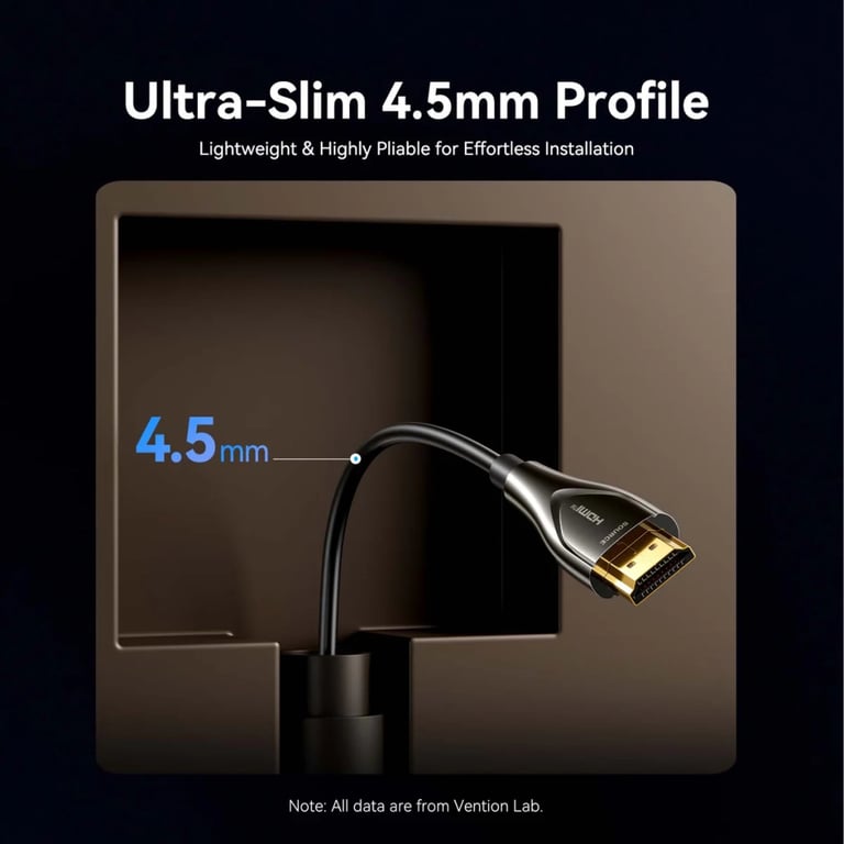 Кабель мультимедійний HDMI M to HDMI M 30.0m 4K60Hz fiber optic black Vention (ALSBT) - фото 6