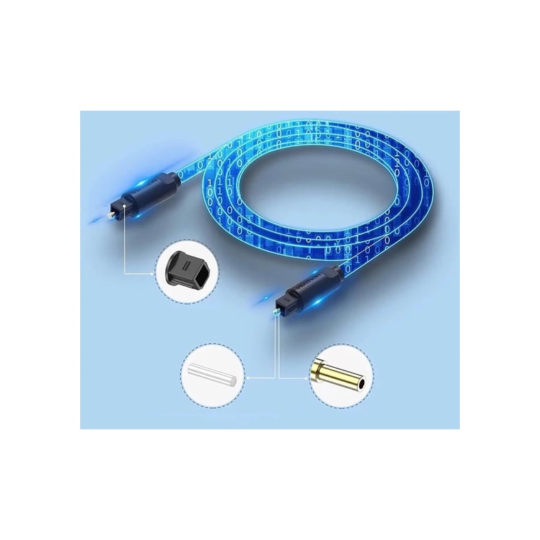 Кабель мультимедійний Optical Toslink 1.0m black Vention (BAEBF) - фото 4