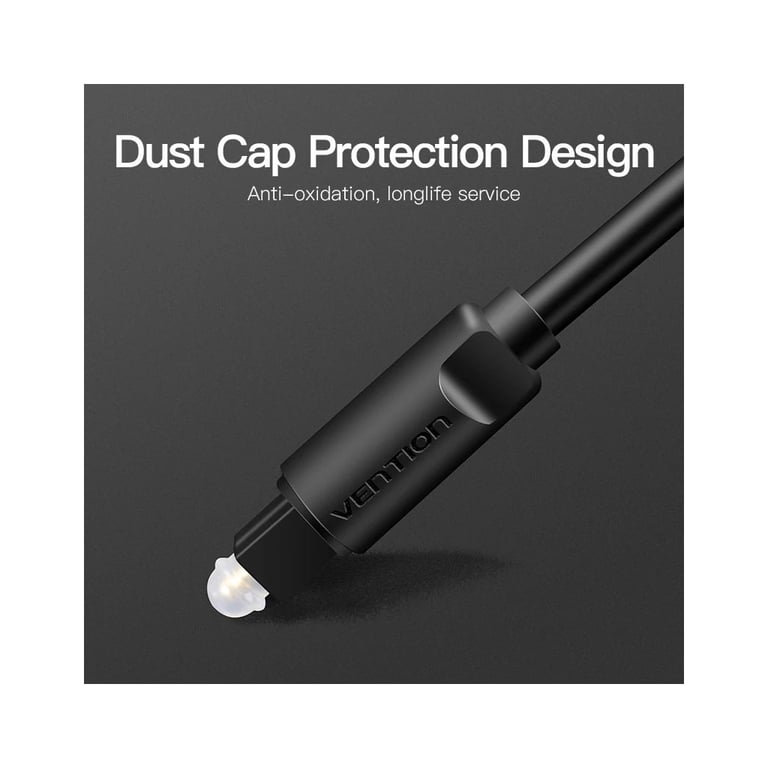 Кабель мультимедійний Optical Toslink 2.0m black Vention (BAEBH) - фото 6