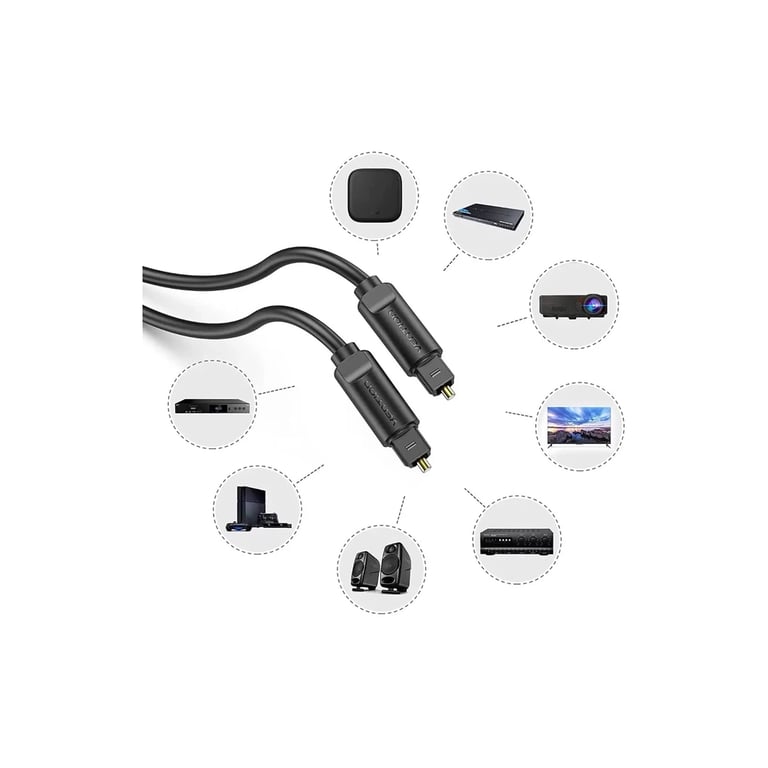 Кабель мультимедійний Optical Toslink 3.0m black Vention (BAEBI) - фото 3