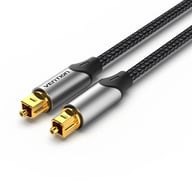 Кабель мультимедійний Optical Toslink 1.0m gray Vention (BAVHF) - фото 1