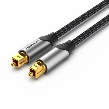 Кабель мультимедійний Optical Toslink 1.0m gray Vention (BAVHF) - фото 1